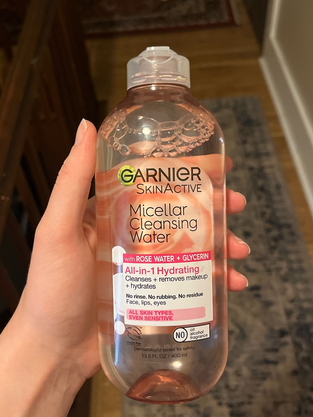 unused micellar cleansing water